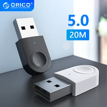 ORICO Traadita USB-Bluetooth-Ühilduva Dongle Adapter 5.0 Kaasaskantav Vastuvõtja Saatja Windows 7/8/10 ARVUTI Sülearvuti Klaviatuur