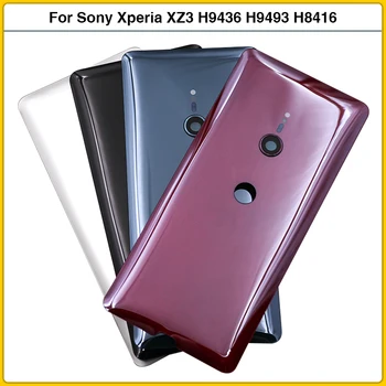 Originaal Sony Xperia XZ3 H9436 H9493 H8416 H9496 Aku tagakaas Tagumine Uks XZ3 Klaasist Paneel, Eluaseme Puhul Kaamera Objektiiv