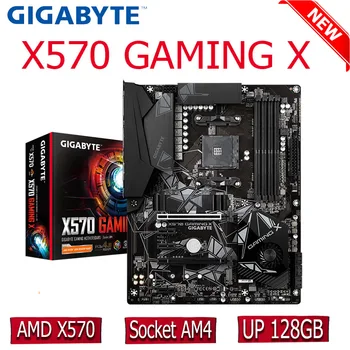 Pesa AM4 Gigabyte X570 MÄNGUDE X Emaplaadi 4DDR4 DIMM 128GB AMD Ryzen X570 Emaplaadi AM4 RAM 2133MHz PCI-E 4.0 ATX UUS