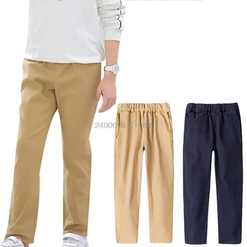 Pikad püksid Poistele 100% Puuvill Ametliku Kooli Tulemuslikkuse Ülikond Püksid Brändi Lapsed Pulmapidu Püksid Menino Spordi Püksid 4-16Y