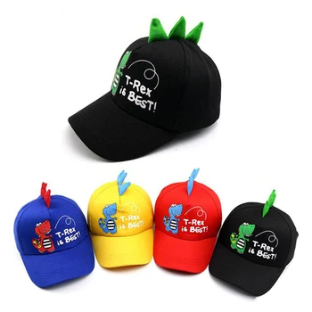Poiss Cartoon Dinosaurus Net Ühise Põllumajanduspoliitika Visiir Armas Moe Lapsed Baseball Caps Reguleeritav Laste Modelleerimine Müts Väljas Reisi Tüdruk Päike Mütsid
