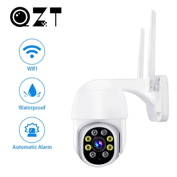 QZT WIFI IP Kaamera Väljas Night Vision Video Valve Veekindel Wireless CCTV PTZ Kaamera Väljas Home Security Kaamera WIFI