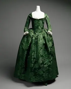 Revolutsioon gruusia ajastu Victoria Pall Kleit/Vintage kostüüm 18. sajandi rokokoo kleit, kostüüm Marie Antoinette roheline kleit