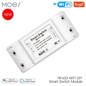 RF433 WiFi DIY Smart Switch Module RF433 Kaugjuhtimispult Smart Automaatika Smart Life/Tuya Tööd Alexa ja Google ' i Kodu