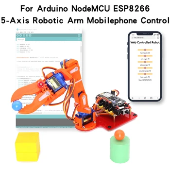 Robotkäsi DIY Kit for Arduino 5-Telje robot SG90 servo DIY osad NodeMCU Manipulaatori Küünis Mehaaniline Käsi Tegija Õppe DIY Kit