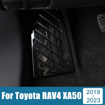 Roostevaba Auto Jalatugi Pedaali Plaadi Kate Sisekujundus Non-Slip Pad Tarvikud Toyota RAV4 RAV 4 XA50 Hübriid 2019-2021 2022 2023