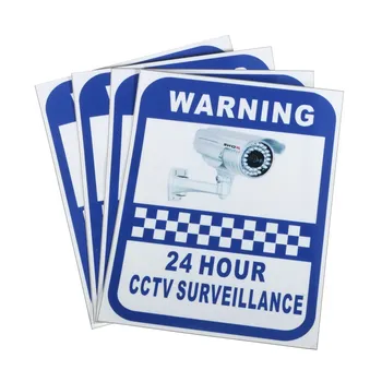 Safurance CCTV Kaamera Hoiatus Kleebised Järelevalve Vinüül Decal Video Turvalisuse Märk Home Safety