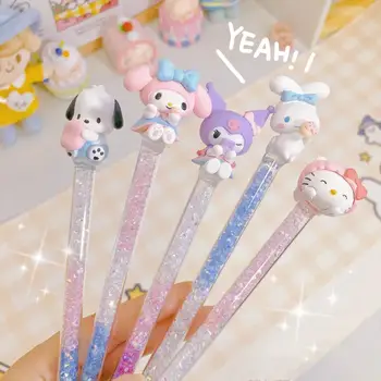 Sanrios Hello Kitty Express Lõikur Anime Kuromi Meloodia Flash Puurida Pen Nuga Cute Cartoon Kummist Tempel Kasuliku Nuga Õpilane