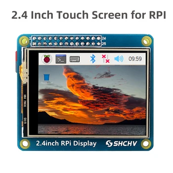 SHCHV 2,4-Tolline Puutetundlik Ekraan Vaarika Pi Null 2 W 320x240 SPI Liides TFT Ekraan Pi 4B 3B+ 3B 3A+