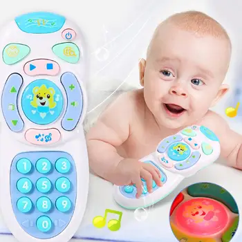 Simulatsioon Elektriline puldiga LED Muusika Mobiilne Telefon Baby Interaktiivne Mänguasi, Jõulud Ja Uus Aasta Laste Kingitused