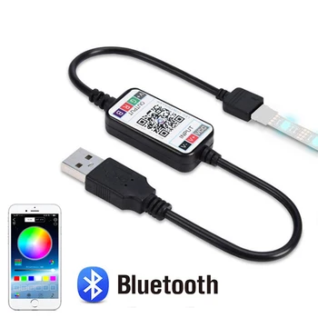 Smart 5V USB Bluetooth Töötleja 4pin 5050 2835 RGB LED Valgus 4 Pin Pistik Telefoni APP Contrl Lindi TV Backlight Decor