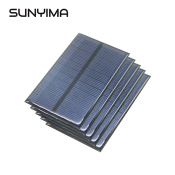 SUNYIMA 5TK 5,5 V 150mA 95.7*on 57,5 MM Päikesepaneelide Polükristallilised päikesepaneel Võimsusega Epoksü Juhatuse Väike Photovoltaic Power Supply