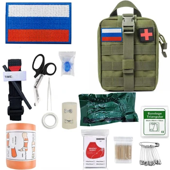 Taktikaline first aid kit Turism Seadmed Survival Kit Molle Väljas Meditsiini Käik Avarii Iisraeli sidemega, Kämping, Matkamine