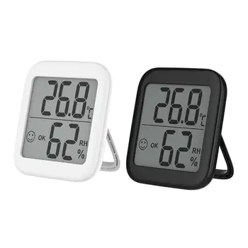 Termomeeter Hygrometer Täpne Siseruumides Seina Paigaldatud Näidik Teatise Hoiatuste ja LCD Ekraan Digitaalne Temp Niiskus Monitor