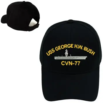 Trükkimine SÕJALISE BASEBALL CAP MÜTS USS GEORGE H. W. BUSH CVN-77 SOOMUSLAEV