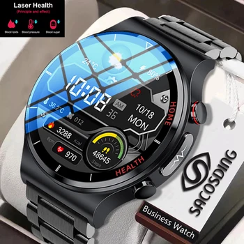 Uus EKG+PPG Smart Watch Mehed Sangao Laser Tervise Südame Löögisageduse Kellad Keha Temperatuuri Fitness Tracker Smartwatch Jaoks Huawei Xiaomi