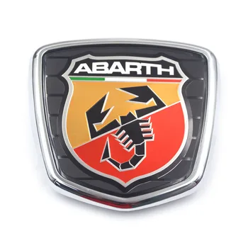 Uus Fiat Punto Evo Abarth vapp ja Logo Crest Friis Ees Kroomitud Iluvõre Kapoti Embleem 735521148 Assamblee