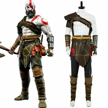 Uus Kratos Põhjamaade riided Cosplay riided soomustatud Spartan võidelda Ülikond & amp