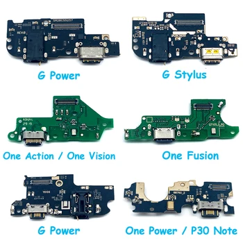 UUS Moto Üks Tegevus Visiooni Hyper Fusion Plus Power G 5G Stylus P30 Mängida Laadimine USB-Pordi Laadija Dock Plug Connector Board