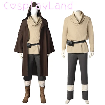Uusim Halloweeni Karneval Superkangelane Obi Wan Cosplay Kenobi Kostüüm Jedi Sõdur Ühtne Custom Made Meeste Ülikond Saapad