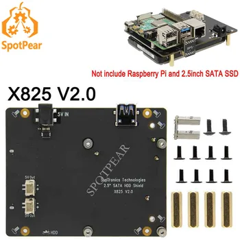 Vaarika Pi 4B X825 V2.0 expansion board 4TB 2,5-tolline SATA