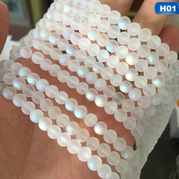 Valge AB Jäätunud Austria Crystal Ring Helmed Ehete Tegemine 4/6mm Glitter Kuukivi Helmed Diy Käevõru, Kaelakee,