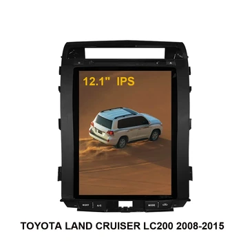 Vertikaalne Ekraani Auto GPS Navigatsiooni Tesla Stiilis Android TOYOTA LAND CRUISER LC200 2008-2015 Raadio Stereo Multimeedia Mängija
