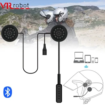 VR robot Mootor Kiivri Peakomplekti Bluetooth-V5.0 Mootorratta Traadita Stereo Kõrvaklapid Kõlarite Tugi-Vabad Mic Hääljuhtimine