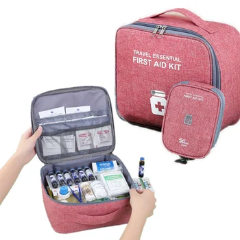 Väljas First Aid Kit Ladustamise Kasti Kaasaskantav Suur Veekindel Ravimi Pakendile Ravimi Viimistlus Ladustamise Kott Reisi Meditsiin