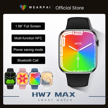 Wearpai 2022 Uusim 45mm HW7 Max Smartwatch Mehed 1.99 NFC + Uus lisatud power saving mode Naiste Smart Watch PK Dt100 W37 W27 HW22