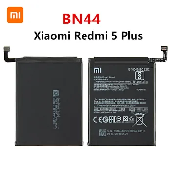 Xiao mi 100% Orginaal BN44 4000mAh Aku Xiaomi Redmi 5 Pluss BN44 Kõrge Kvaliteediga Telefoni Varu Patareid