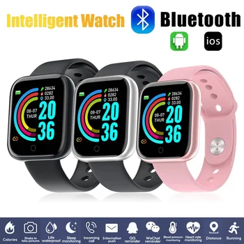 Y68 Pro Smart Watch Bluetooth Sport Südame Löögisageduse Monitor Kohandatud Taustpildi Naised Mehed Nutikas Käevõru D20 Android ja IOS reloj mujer