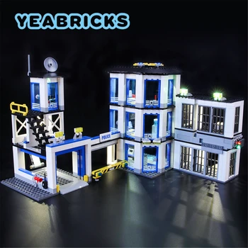 YEABRICKS LED Light Kit for 60141 politseijaoskond ehitusplokid Komplekt (EI Sisalda Mudel) Tellised Mänguasjad Lastele