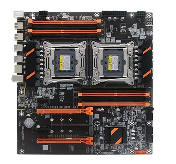 YEJIA X99 dual CPU, emaplaadi LGA 2011 v3 E-USB3 ATX.0 SATA3 dual Xeon protsessor dual M. 2 pesa